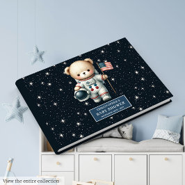 Libro De Visitas Boy Baby Shower Guest Book Personalizado Teddy Bea