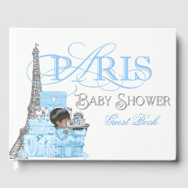Libro De Visitas Boys Paris Baby Shower Guest Book