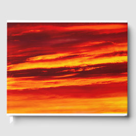 Libro De Visitas Brillante Red Sunset