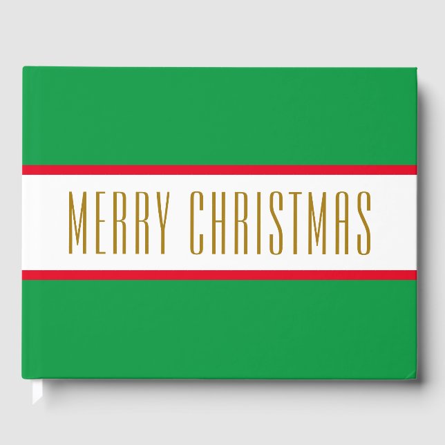 Libro De Visitas Brillantes franjas blancas rojas rojas FEROSAS NAV (Anverso)