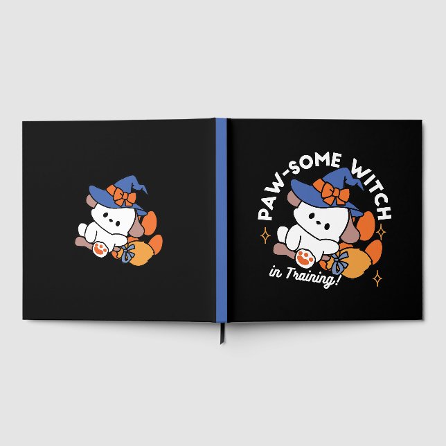 Libro De Visitas Bruja atractiva en entrenamiento - Perro de Hallow (Lleno)