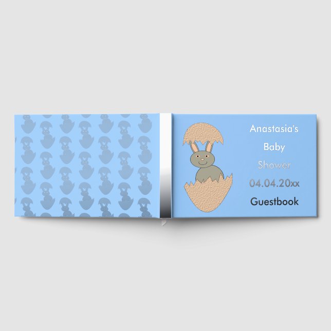Libro De Visitas Bunny Hatching de Egg Weird Baby Shower (Lleno)