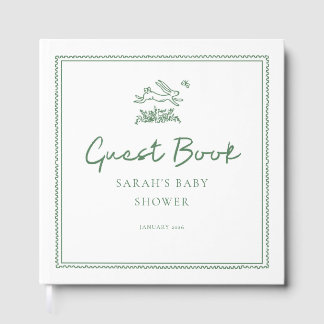 Libro De Visitas Bunny Rabbit Baby Shower Guest Book
