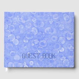 Libro De Visitas Burbujas Azul Y Blanca