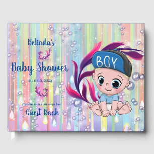 Libro De Visitas Burbujas de niños y Unicornios