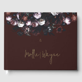 Libro De Visitas Burgundy Floral Guest Book #2