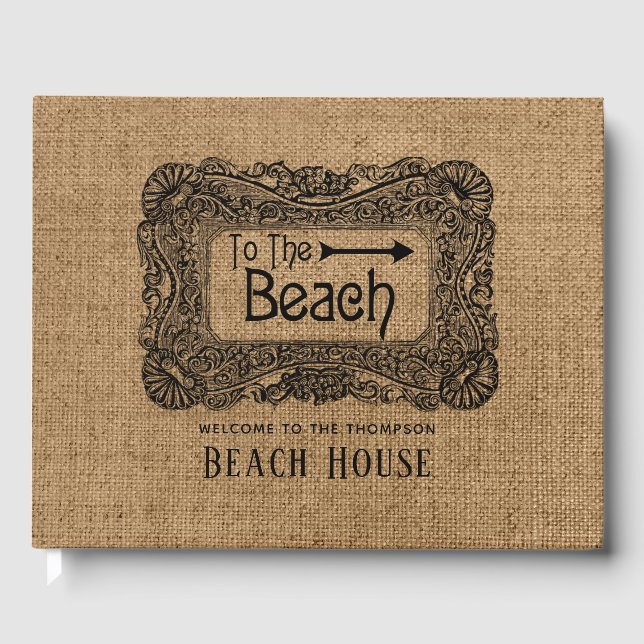 Libro De Visitas Burlap Beach House (Anverso)