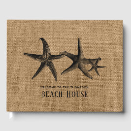 Libro De Visitas Burlap Starfish Family Beach House