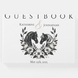 Libro De Visitas Caballos y flores de bodas rurales