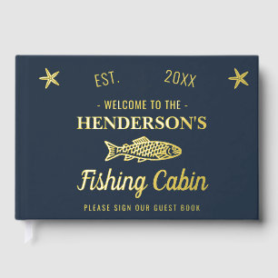 Libro De Visitas Cabina de Pesca Bienvenido al pescado de oro