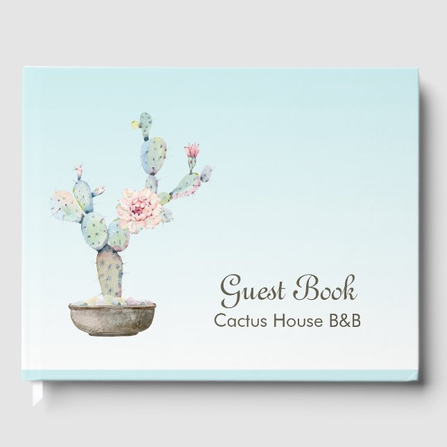 Libro De Visitas Cactus Themed All Purpose (Anverso)