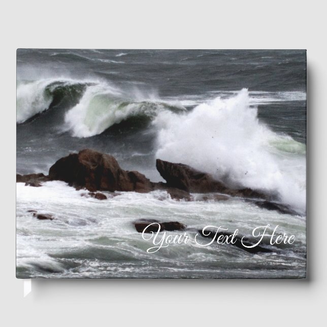 Libro De Visitas Caída de las olas oceánicas (Anverso)