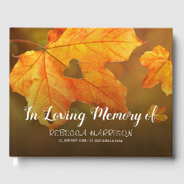 Libro De Visitas Caída | Funeral De Otoño En La Memoria Amada