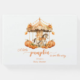 Libro De Visitas Calabaza de carrusel otoño está en camino