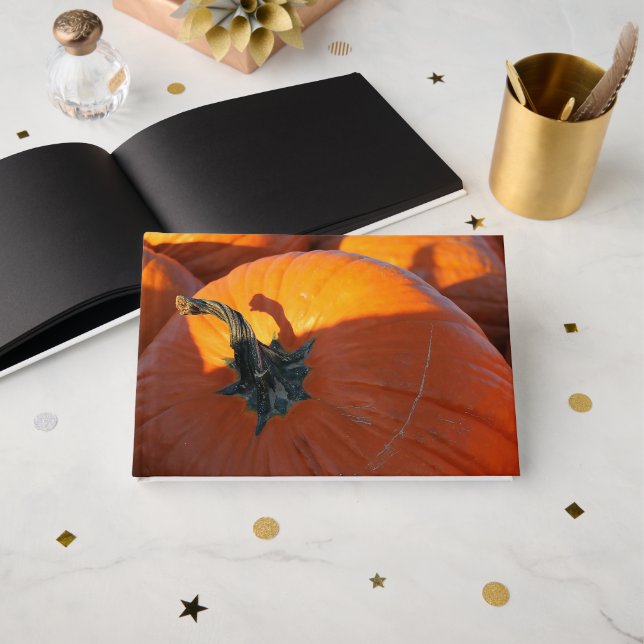 Libro De Visitas Calabaza Naranja Grande (Anverso Abierto)