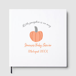 Libro De Visitas Calabaza pequeña en camino ducha de bebé gris nara