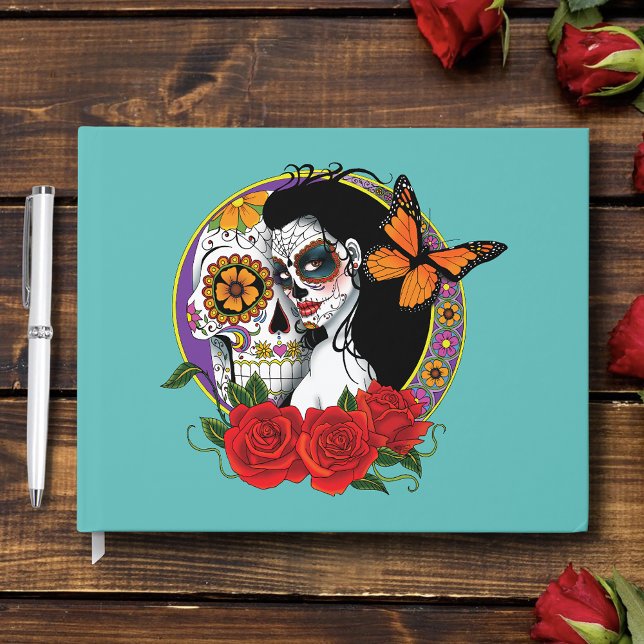 Libro De Visitas Calaveras de azúcar Art Nouveau (Subido por el creador)