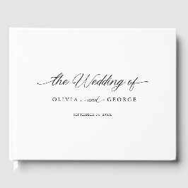 Libro De Visitas Caligrafía de escritura moderna y elegante de colo