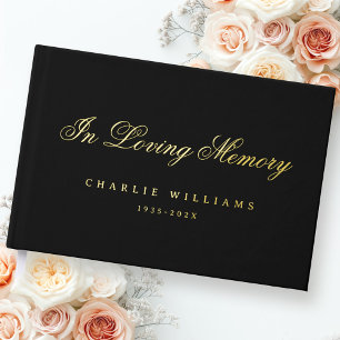 Libro De Visitas Caligrafía en el funeral de amor real negro