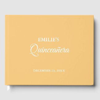 Libro De Visitas Caligrafía minera moderna Quinceanera