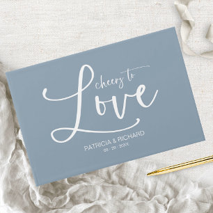 Libro De Visitas Caligrafía moderna Brindis por el amor Boda