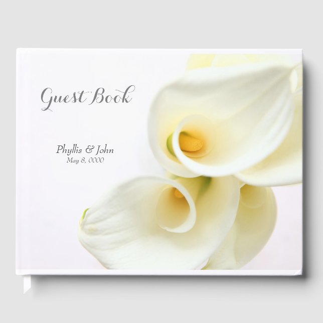 Libro De Visitas Calla lilies cloup (Anverso)
