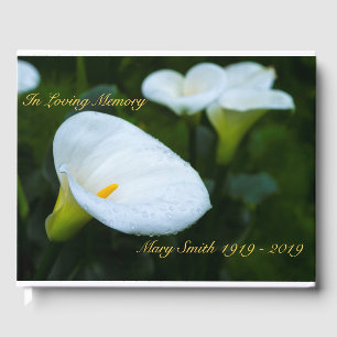 Libro De Visitas Calla Lily Raindrop