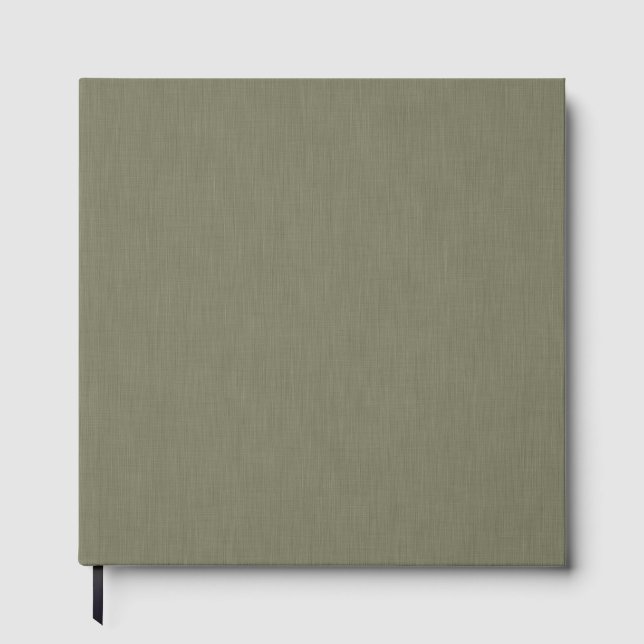 Libro De Visitas Calm & simple olive green textured background  (Anverso)