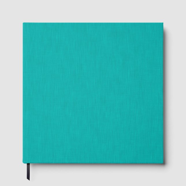 Libro De Visitas Calm & simple  Turquoise textured background  (Anverso)