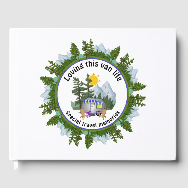 Libro De Visitas Camper CARAVAN Viaja Personalizado foto (Anverso)