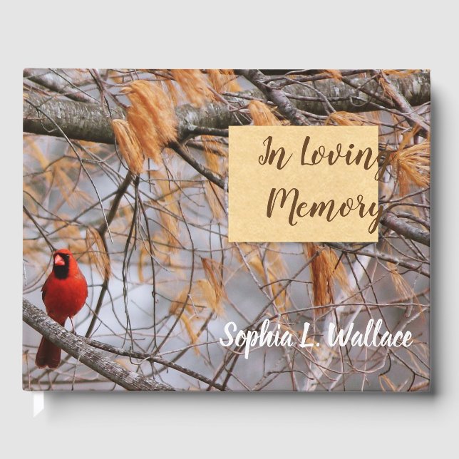 Libro De Visitas Cardenal en memoria amorosa (Anverso)