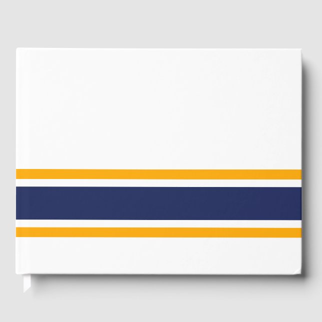 Libro De Visitas Carreras Amarilla De La Armada Náutica Tiras De Bo (Anverso)