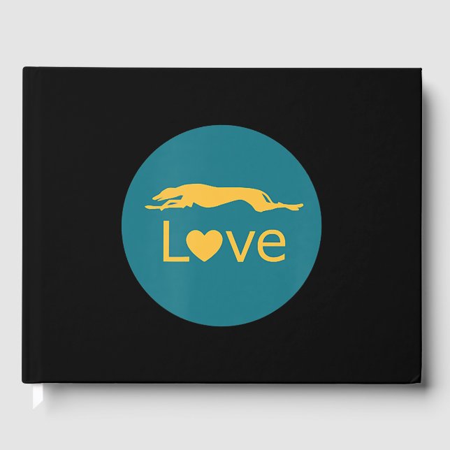 Libro De Visitas Carreras retirada Greyhound Love (Anverso)