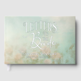 Libro De Visitas Carta floral romántica para la novia elegante mode