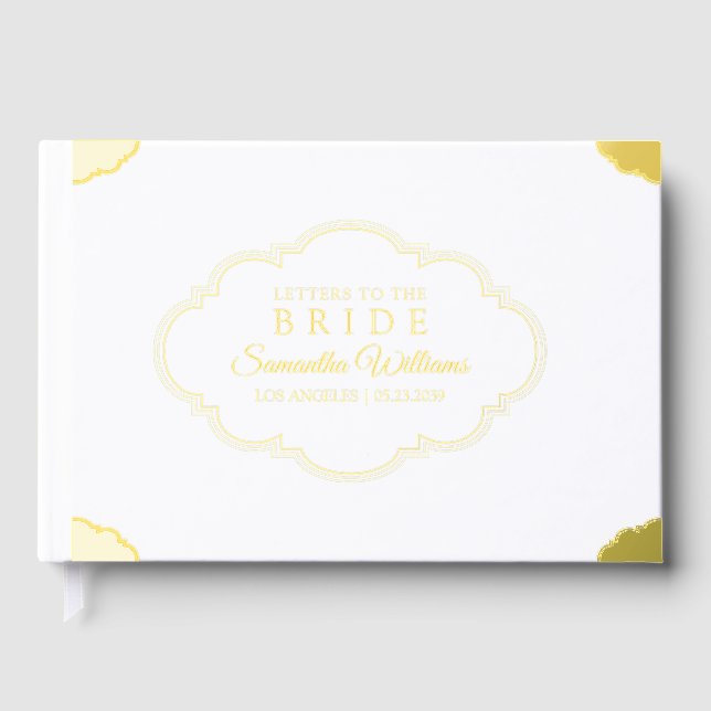 Libro De Visitas Cartas a la Novia Rococó Victoriano (Anverso)