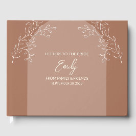 Libro De Visitas Cartas al bloc de notas Bride Keepsake