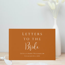 Libro De Visitas Cartas de óxido de terracota personalizado a la no