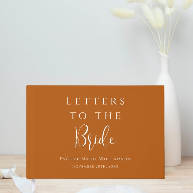 Libro De Visitas Cartas de óxido de terracota personalizado a la no (Subido por el creador)