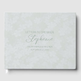 Libro De Visitas Cartas de salvia al bloc de notas Bride Keepsake