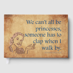 Libro De Visitas Cartel vintage retro de las princesas de SlipperyJ