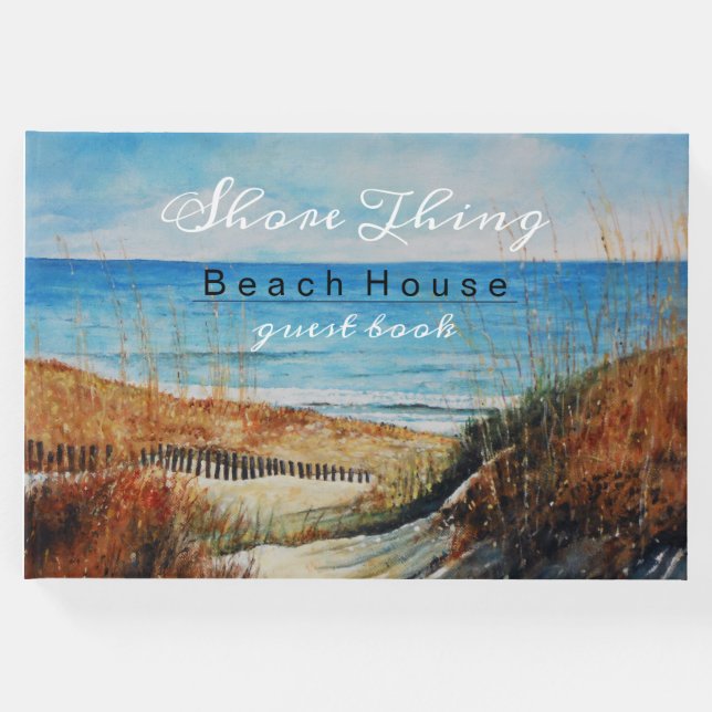 Libro De Visitas Casa de vacaciones de playa (Anverso)