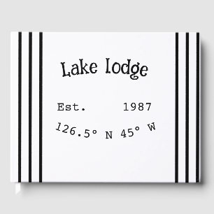 Libro De Visitas Casa del lago. Fecha año personalizado coordenadas