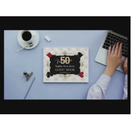 Libro De Visitas Casino Poker 3D 50 y fabulosa fiesta de cumpleaños