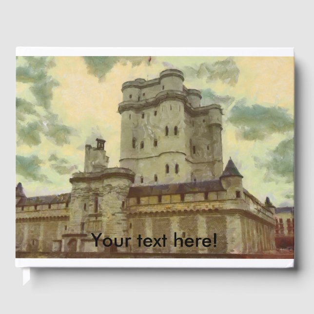 Libro De Visitas Castillo de Vincennes, pintura de París (Anverso)