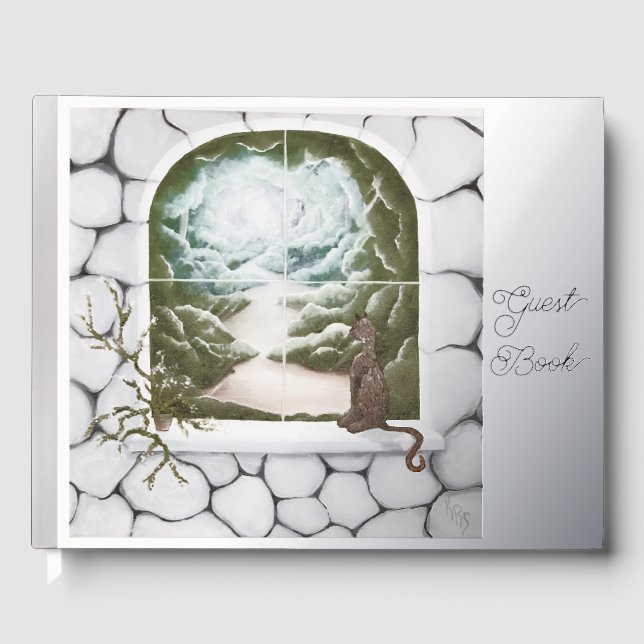 Libro De Visitas Cat in the Window (Anverso)