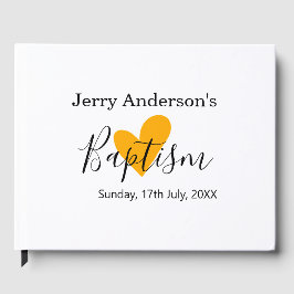 Libro De Visitas Catholic baptism kids modern simple QR minimal