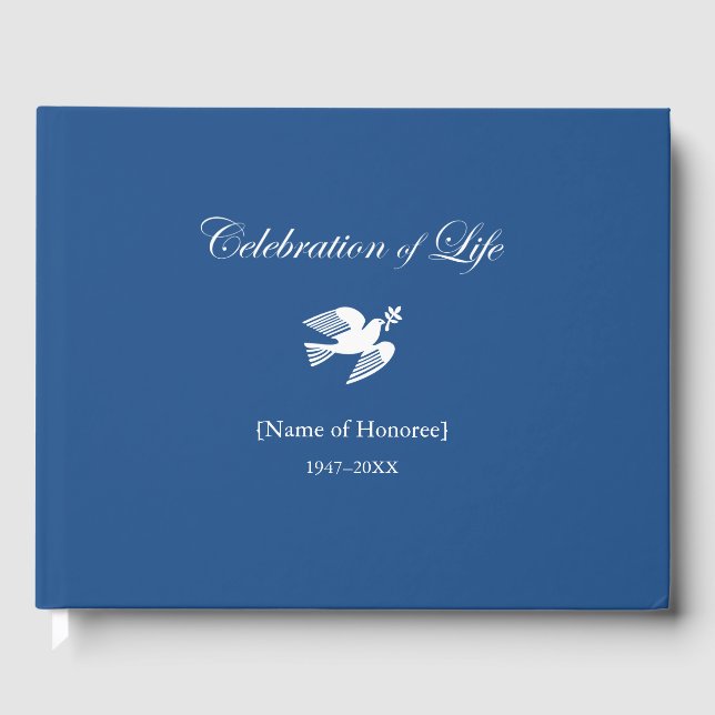 Libro De Visitas Celebración conmemorativa de Life Peace Dove (Anverso)