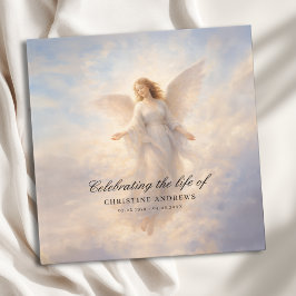 Libro De Visitas Celebración de la Vida - Ángel Funeral Memorial