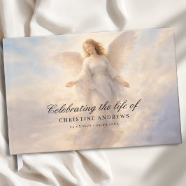 Libro De Visitas Celebración de la Vida - Ángel Funeral Memorial