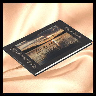 Libro De Visitas Celebración de la Vida, Atardecer en el Lago, Nomb